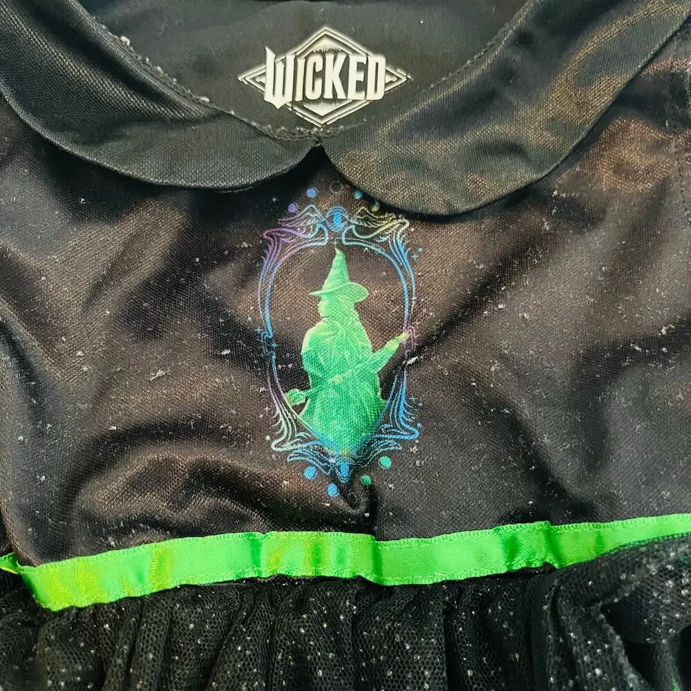 WICKED Elphaba Witch Girls size 3T Sleep Gown Costume Dress up Wizard of Oz